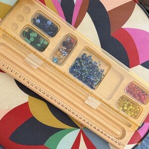 Bead Board with Assorted Beads